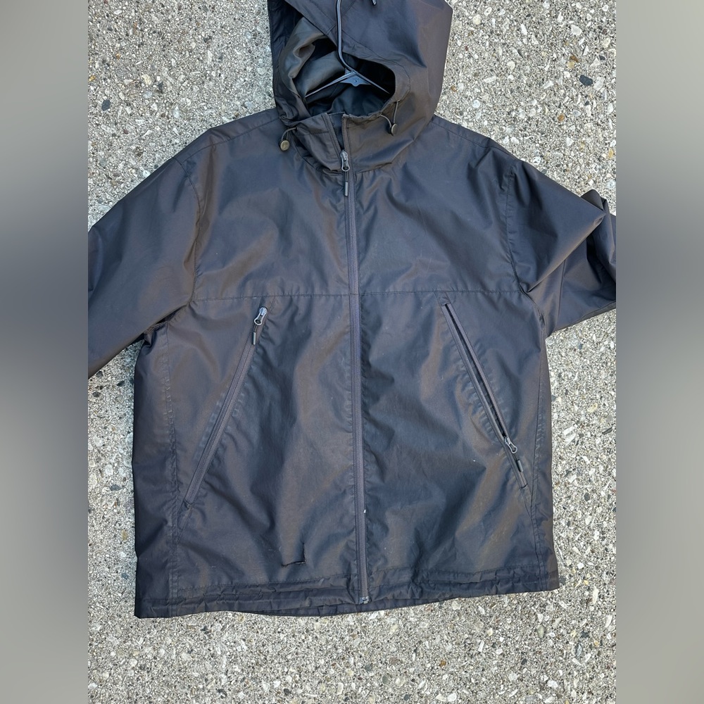 SOLD: H&M black windbreaker jacket  -XL